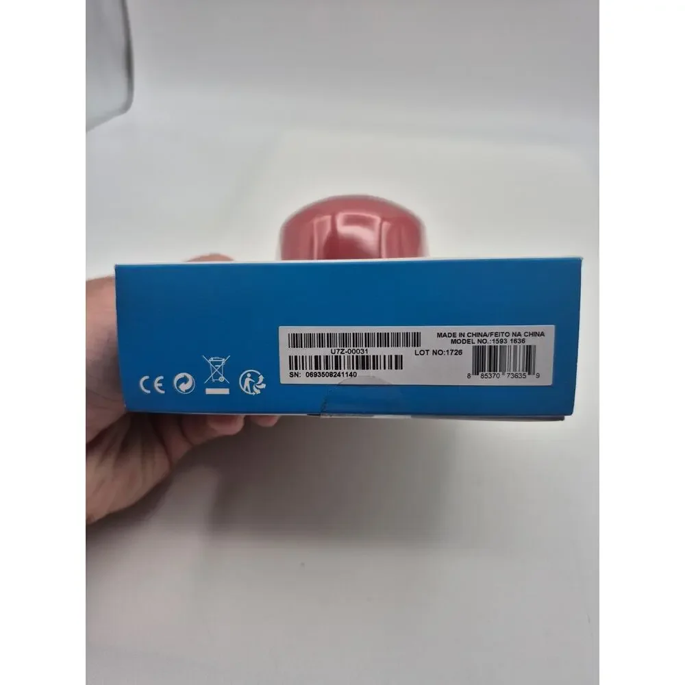 Microsoft Wireless Mobile 1850 Mouse Flame Red Right/Left Hand NEW